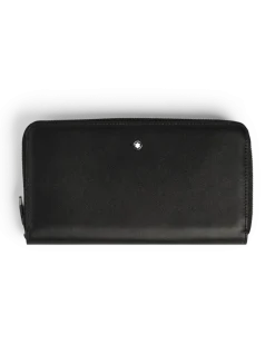 Continental-Brieftasche 12 cc mit Reißverschluss aus Soft Leder - Schwarz - Leder - MB220330 - Brieftaschen