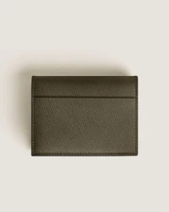 Continental-Brieftasche Nano aus Sartorial Leder - Khaki - Leder - MB221468 - Brieftaschen