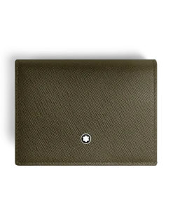 Continental-Brieftasche Nano aus Sartorial Leder - Khaki - Leder - MB221468 - Brieftaschen