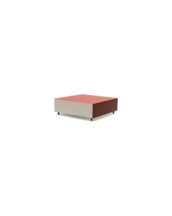Couchtisch Bloc - Rot - Hochdruck-Laminat - Designer Pauline Deltour