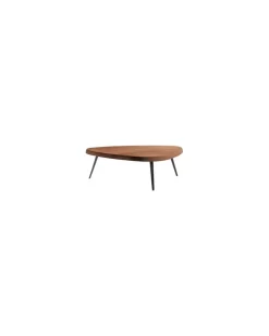 Couchtisch i Maestri - Holz natur - bemaltes Metall - Designer Charlotte Perriand