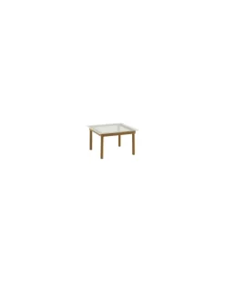Couchtisch Kofi - Holz natur - Geriffeltes Hartglas - Designer Martin Solem