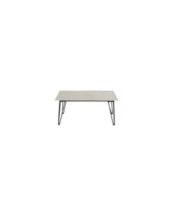 Couchtisch Metal - Grau - lackierter Stahl