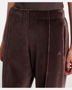 Courrèges Jogginghose aus Samt Braun