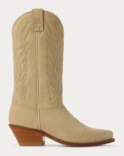 Cowboystiefel Chilton aus Kalbswildleder Tan