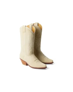 Cowboystiefel Chilton aus Kalbswildleder Tan