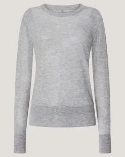 Crewneck wool sweater Grey