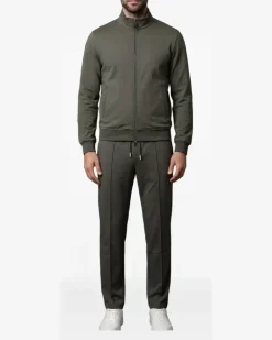 Crispinfeloa Sweatshirtjacke mit eingefasster Tasche - Grün