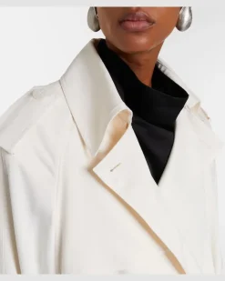 Cropped-Trenchcoat Elva Weiß