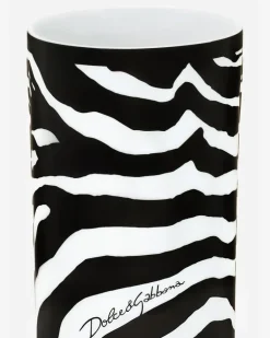 Cylindrical Porcelain Vase - Vasen Multicolor