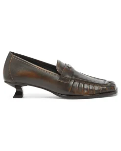 D-Amber - Penny-Loafer aus Leder - Mokassins und Mules - Damen - Braun
