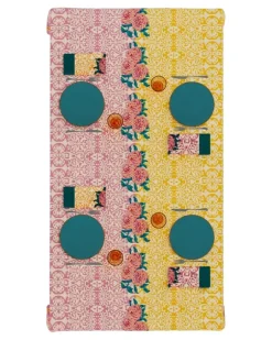 Dam Dam Servietten mit Blumen-Print - Violett