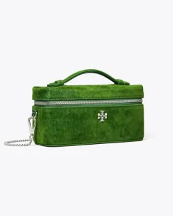 Damen Beflockte Kira Kosmetiktasche kira Emerald