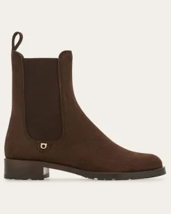 Damen Chelsea-Boot Braun Größe
