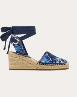Damen Espadrilles mit Nelke-Print Mehrfarbig Größe