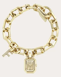 Damen Ferragamo Charm Uhr Gold