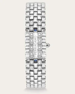 Damen Ferragamo Secret Uhr Blau