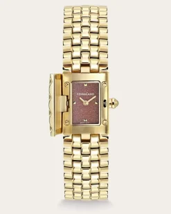 Damen Ferragamo Secret Uhr Rosa