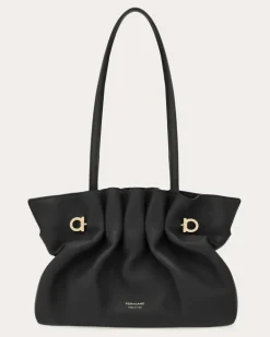 Damen Ferragamo Soft-bag (S) Schwarz