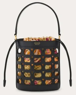 Damen Gancini Beuteltasche (XS) Schwarz