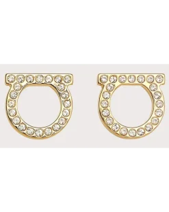 Damen Gancini-Ohrringe Crystals (L) Gold