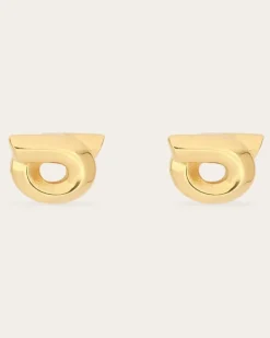 Damen Gancini-Ohrringe (M) Gold
