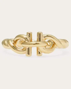 Damen Gancini Ring Torchon (54 mm) Gold