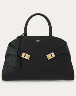 Damen Hug Handtasche (L) Schwarz