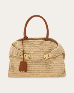 Damen Hug Handtasche (M) Beige