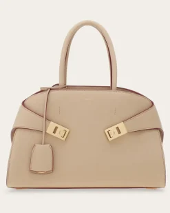 Damen Hug Handtasche (M) Beige