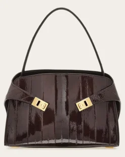 Damen Hug Soft Schultertasche (M) Braun