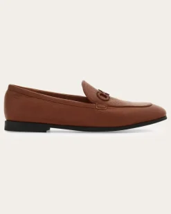 Damen Loafer in Mokassin-Machart mit Gancini Braun Größe 5