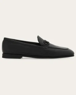 Damen Loafer in Mokassin-Machart mit Gancini Schwarz Größe 5