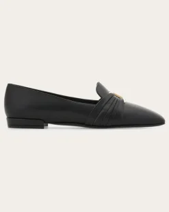 Damen Loafer mit Gancini-Ornament Rot Größe 5