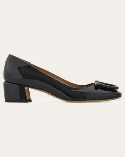Damen Maxi Gancini Pumps Schwarz Größe