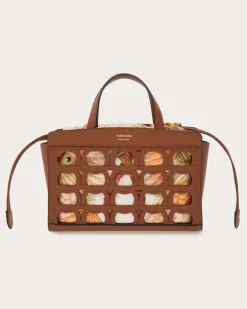 Damen Mini Totebag Braun