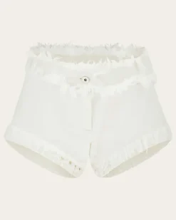 Damen 5-Pocket-Shorts Weiß