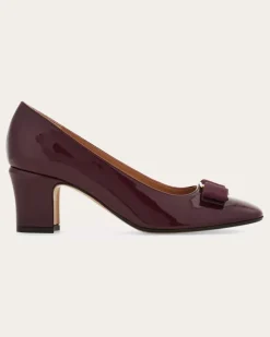 Damen Pumps mit Vara-Schleife Violett Größe 5