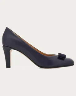 Damen Pumps mit Vara-Schleife Blau Größe
