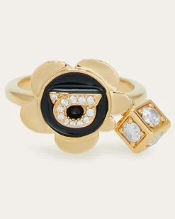 Damen Ring mit Gancini-Anhänger (52mm) Gold