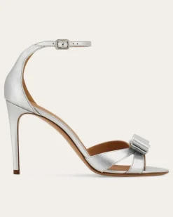 Damen Sandale mit Vara-Schleife Silber Größe 5