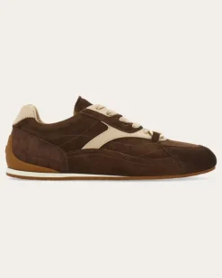 Damen Sneaker mit Gancini-Ornament Braun Größe