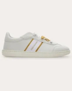 Damen Sneaker mit Mini Bow Weiß Größe