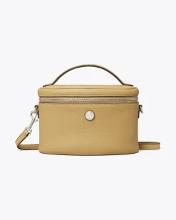Damen Weiche Kosmetiktasche mit Struktur Biscotti