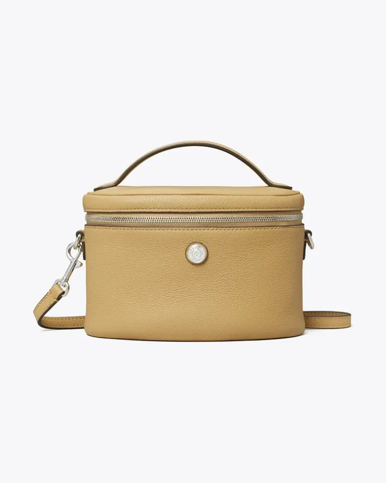Damen Weiche Kosmetiktasche mit Struktur Biscotti