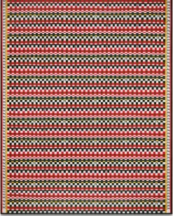 Damier Checks Decke Red