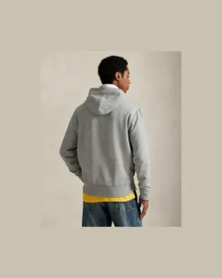 Das RL-Kapuzenshirt aus Fleece Grey