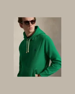 Das RL-Kapuzenshirt aus Fleece Green