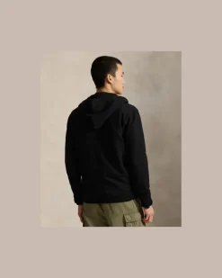 Das RL-Kapuzenshirt aus Fleece Black