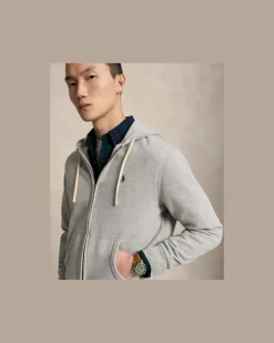 Das RL-Kapuzenshirt aus Fleece Grey